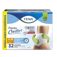Tena Pants Confort, Roupa Íntima Para Incontinência Urinária, P/M - 32 Unidades na Amazon