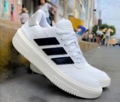 Tênis Adidas Courtblock Bold Feminino – Branco+Preto na Netshoes
