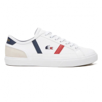 Tênis Couro Lacoste Sideline Pro Masculino - Branco+Vermelho na Netshoes