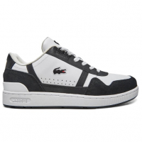 Tênis Couro Lacoste T-Clip Masculino – Branco+Preto na Netshoes