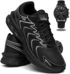 Tênis Esportivo Masculino Academia/Caminhada + Relógio de Ponteiro na Amazon