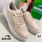 Tênis KOLOSH Foggia Casual Feminino Off white ou Rosê (34 ao 39) na Zattini