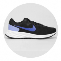 Tênis Nike Revolution 6 Next Nature Feminino - Preto+Azul na Netshoes
