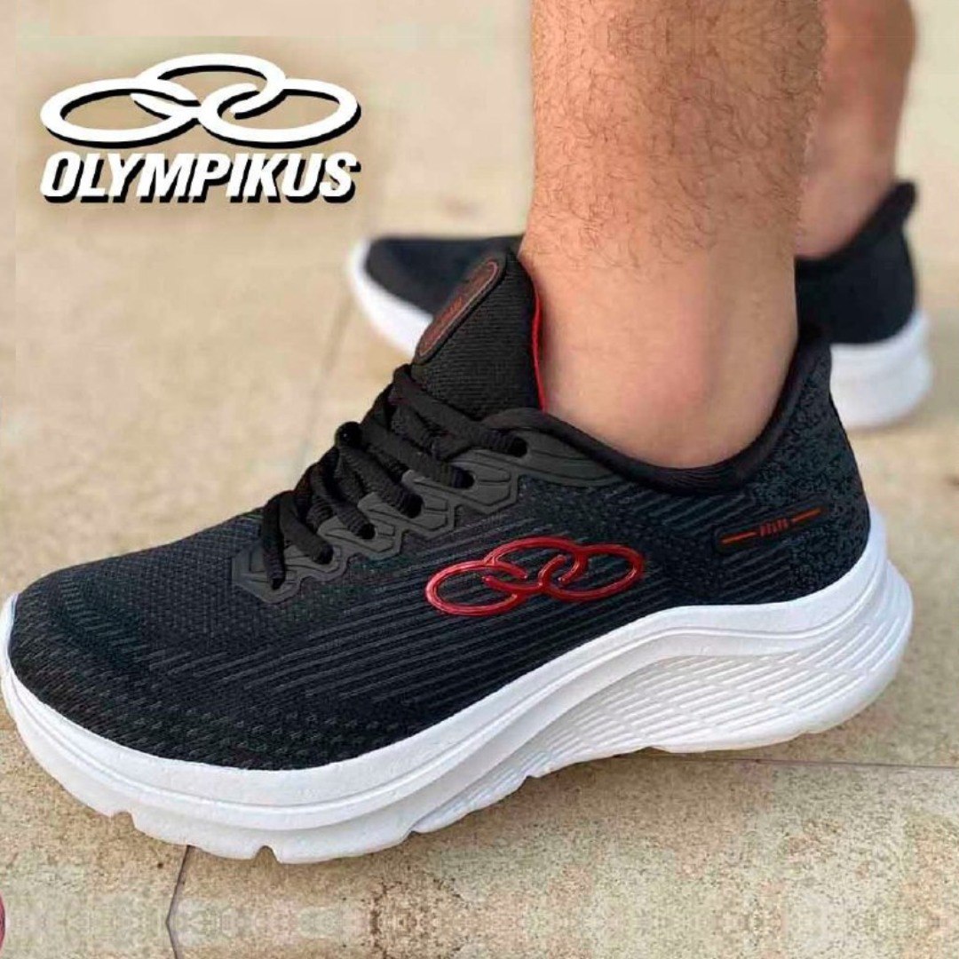 Tênis Olympikus Delta Masculino, Preto/Vermelho (39 ao 44) na Magazine Luiza