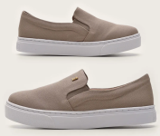 Tênis Slip On Santa Lolla Liso Bege na Dafiti