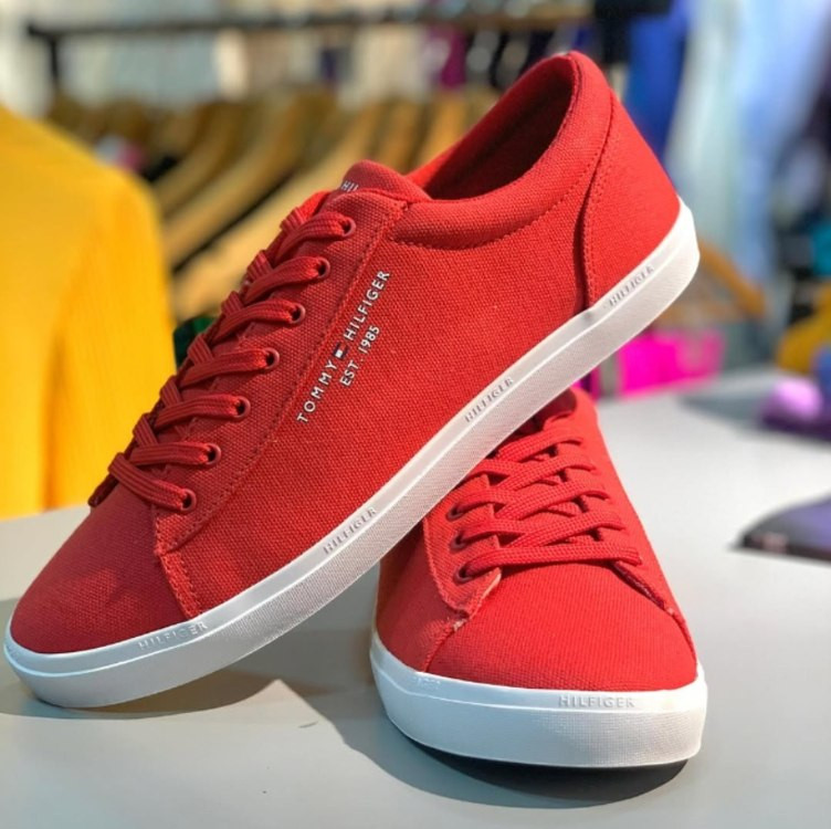 Tênis Tommy Hilfiger Logo Vermelho na Dafiti