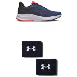 Tênis Under Armour Charged Brezzy - Unissex + Munhequeira Masculina Under Armour 3 Performance na Under Armour