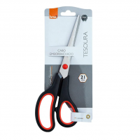 Tesoura De Aço Inox 21cm Cabo Emborrachado, BRW na Amazon