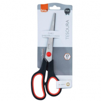 Tesoura Ergonomica Cabo Preto 17Cm-Blister - 100871 na Amazon