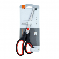 Tesoura Ergonomica Cabo Preto 21Cm-Blister - 100872 na Amazon