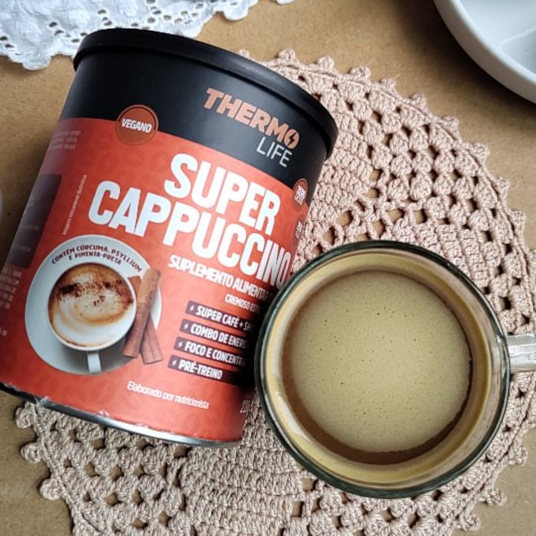 Thermo Life Super Cappuccino 220g, Estilo Italiano, Cremoso, Sem Lactose – vegano na Amazon