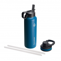 Thermoflask Garrafa De água Isolada Dupla De Aço Inoxidável, 1,13 G, Cobalto na Amazon