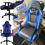 ThunderX3 Cadeira Gamer Profissional TGC12 Preta/Azul na Amazon