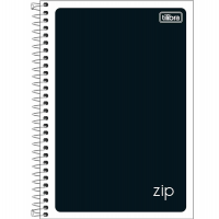 Tilibra - Caderno Espiral Capa Flexível 1/4 Zip Preto 48 Folhas na Amazon