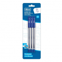 Tilibra - Caneta Esferográfica 0.7mm Super 007 Azul - Blister Com 3 Unidades na Amazon