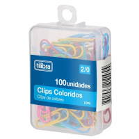 Tilibra - Clips 29mm D302 Cores Sortidas 100 Unidades - 1 Un na Amazon