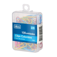 Tilibra - Clips 29mm D302 Cores Sortidas 100 Unidades - 1 Un na Amazon