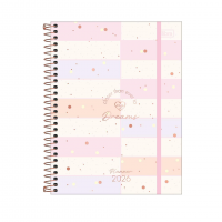 Tilibra - Planner Espiral 17,7 X 24 Cm Soho 90 G 2026 - Retângulos Coloridos na Amazon