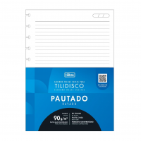 Tilibra - Refil Para Tilidisco Universitário Pautado 80 Folhas, 90 G/m² - Furação Para 11 Discos na Amazon