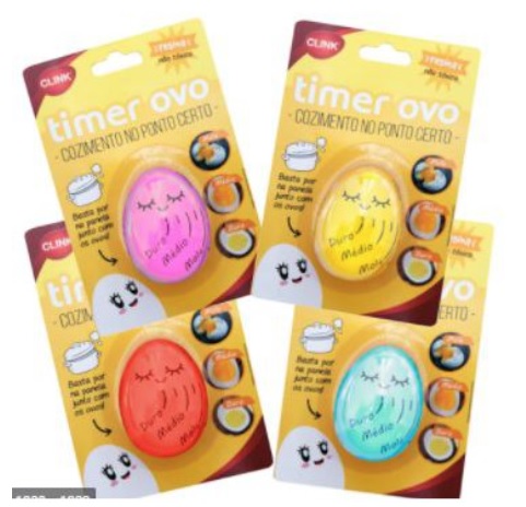 Timer Medidor Indicador P/ Ovos Cozidos Mollet Casa Cozinha na Shopee