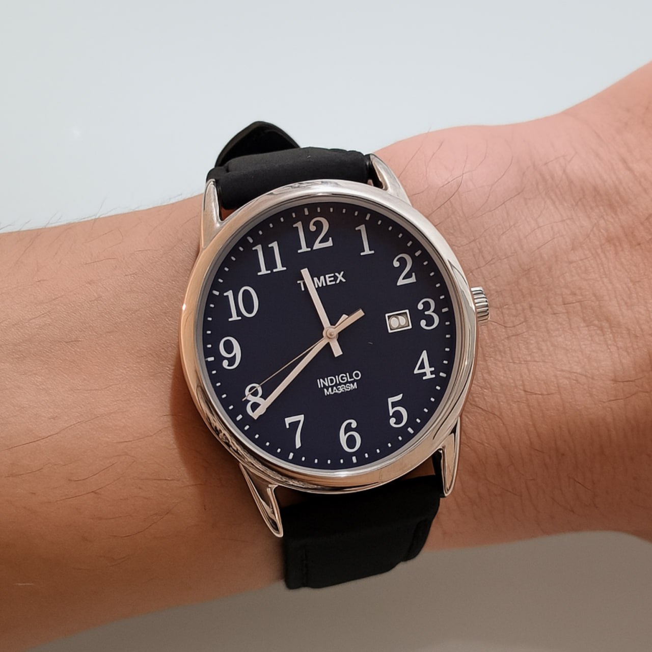 Timex Relógio Easy Reader com pulseira de couro de 38 mm na Amazon