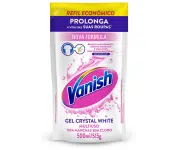 Tira Manchas em Gel Vanish Crystal 500ml Refil Econômico para roupas brancas na Amazon