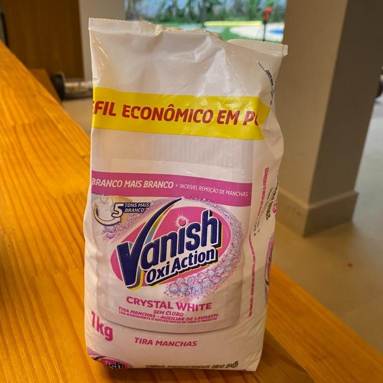 Tira Manchas Em Pó Crystal White Oxi Action Refil Econômico para roupas brancas, Vanish, 1 Kg na Amazon