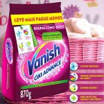 Tira Manchas em Pó Oxi Advance 870G Refil Econômico Para Roupas Coloridas, Vanish, Rosa na Amazon