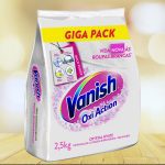 Tira Manchas em Pó Vanish Crystal White Oxi Action 2,5kg para roupas brancas na Amazon