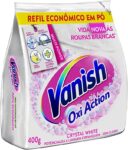 Tira Manchas em Pó Vanish Crystal White Oxi Action 400g para roupas brancas Refil Econômico na Amazon