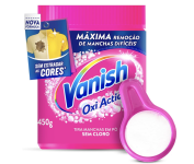 Tira Manchas em Pó Vanish Multi Power Oxi Action 450g para roupas coloridas na Amazon