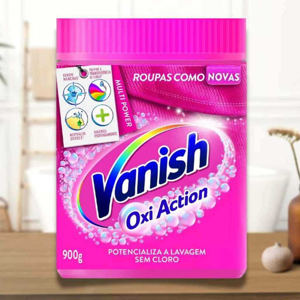 Tira Manchas em Pó Vanish Multi Power Oxi Action 900g para roupas coloridas na Amazon