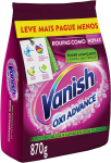 Tira Manchas em Pó Vanish Oxi Advance 870g Refil Econômico para roupas coloridas, Vanish, Rosa na Amazon