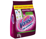 Tira Manchas em Pó Vanish Oxi Advance 870g Refil Econômico para roupas coloridas, Vanish, Rosa na Amazon