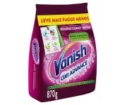 Tira Manchas em Pó Vanish Oxi Advance 870g Refil Econômico para roupas coloridas, Vanish, Rosa na Amazon