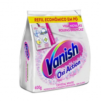 Tira Manchas Vanish Crystal White Oxi Action Em Pó - Refil 400g na Magazine Luiza