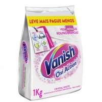 Tira Manchas Vanish Crystal White Oxi Action Em Pó - Sem Cloro Para Roupas Brancas Refil 1kg na Magazine Luiza