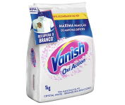 Tira Manchas Vanish em Pó Crystal White Oxi Action para roupas brancas Refil Econômico 1kg na Amazon
