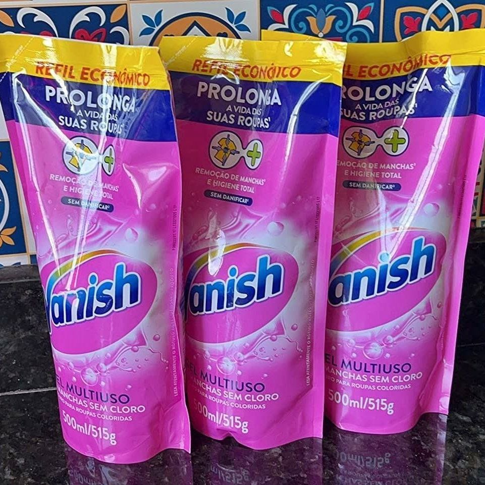 Tira Manchas Vanish Líquido Multiuso para roupas coloridas Refil Econômico 500ml na Amazon