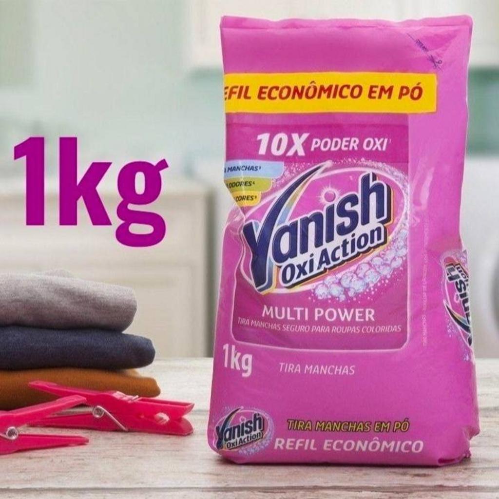 Tira Manchas Vanish Oxi Action Multi Power em Pó – Refil 1Kg na Amazon