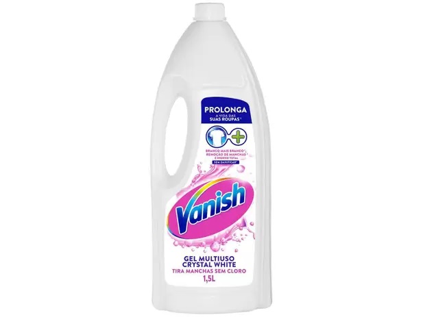 Tira Manchas Vanish White em Gel – para Roupas Brancas 1,5L na Magazine Luiza
