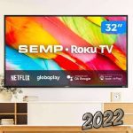 TLC, Smart TV LED 32′ HD Semp 32R6500 – Wifi, HDMI, USB, preto na Amazon