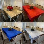 Toalha de Mesa Jacquard Luxo 6 Lugares na Shopee