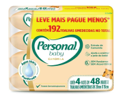 Toalha Umedecida Personal – Baby Camomila Promopack, 192 Unidades na Amazon