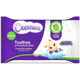 Toalhas Umedecidas Cremer Aloe e Vera - 48 unidades na Amazon