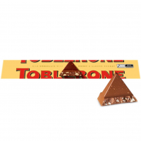 TOBLERONE Chocolate Ao Leite Nougat De Mel E Amêndoas Toblerone Caixa 100G - Importado na Amazon