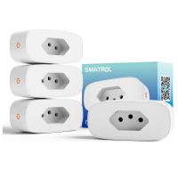Tomada Inteligente Smart Plug Wi-Fi 16A, 4PCS Tomada Smart Brasileiro na Amazon