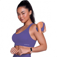 Top Academia Fitness Feminino Microfibra Poliamida Sem Costura Selene -Marketplace na Amazon