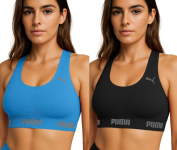 Top Academia Puma Alta Sustentação Sem Bojo Sem Costura na Amazon