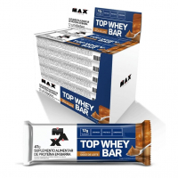 Top Whey Bar 12 Unidades De 41G Max Titanium (Chocolate Com Avelã) na Amazon